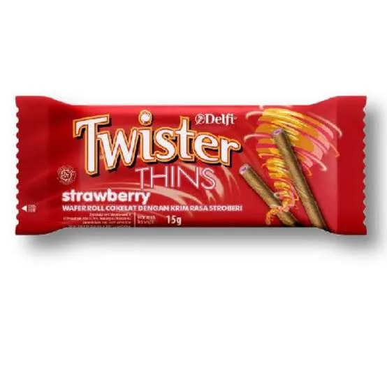 TWISTER THINS STRAWBERRY 15G
